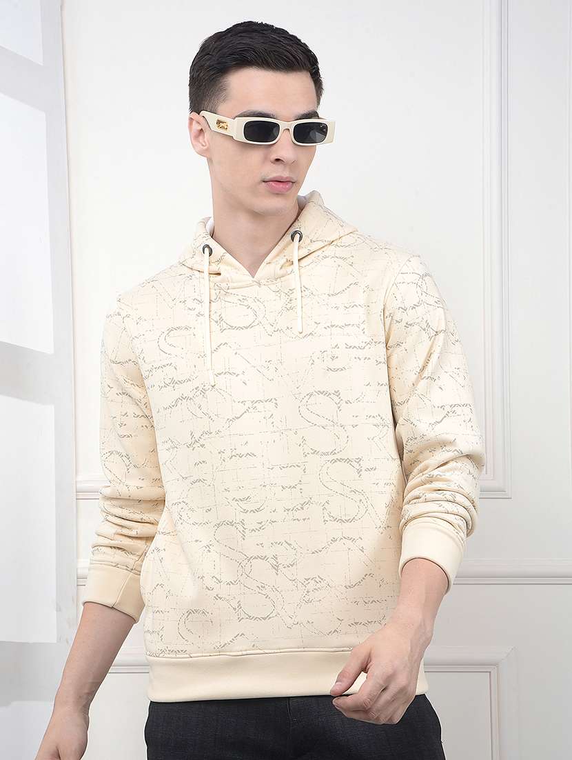 men printed long sleeve regular fit sweatshirt