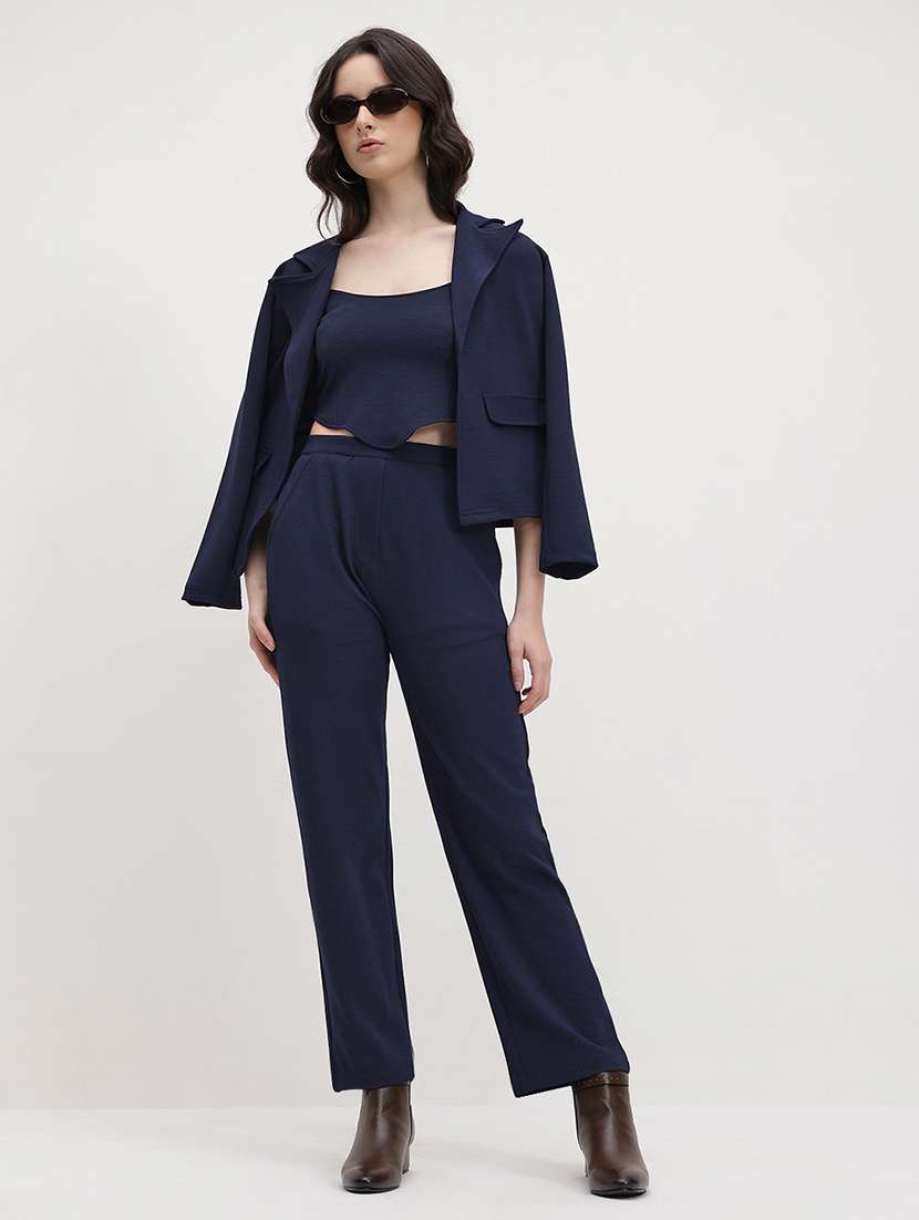 women blazer and trouser with tank top set