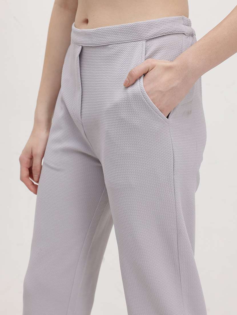 women solid blazer and trouser with tank top set - 22178427 -  Standard Image - 7