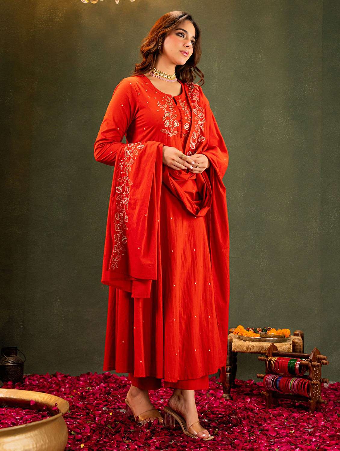 brown cotton kurta pant  set - 22178561 -  Standard Image - 2