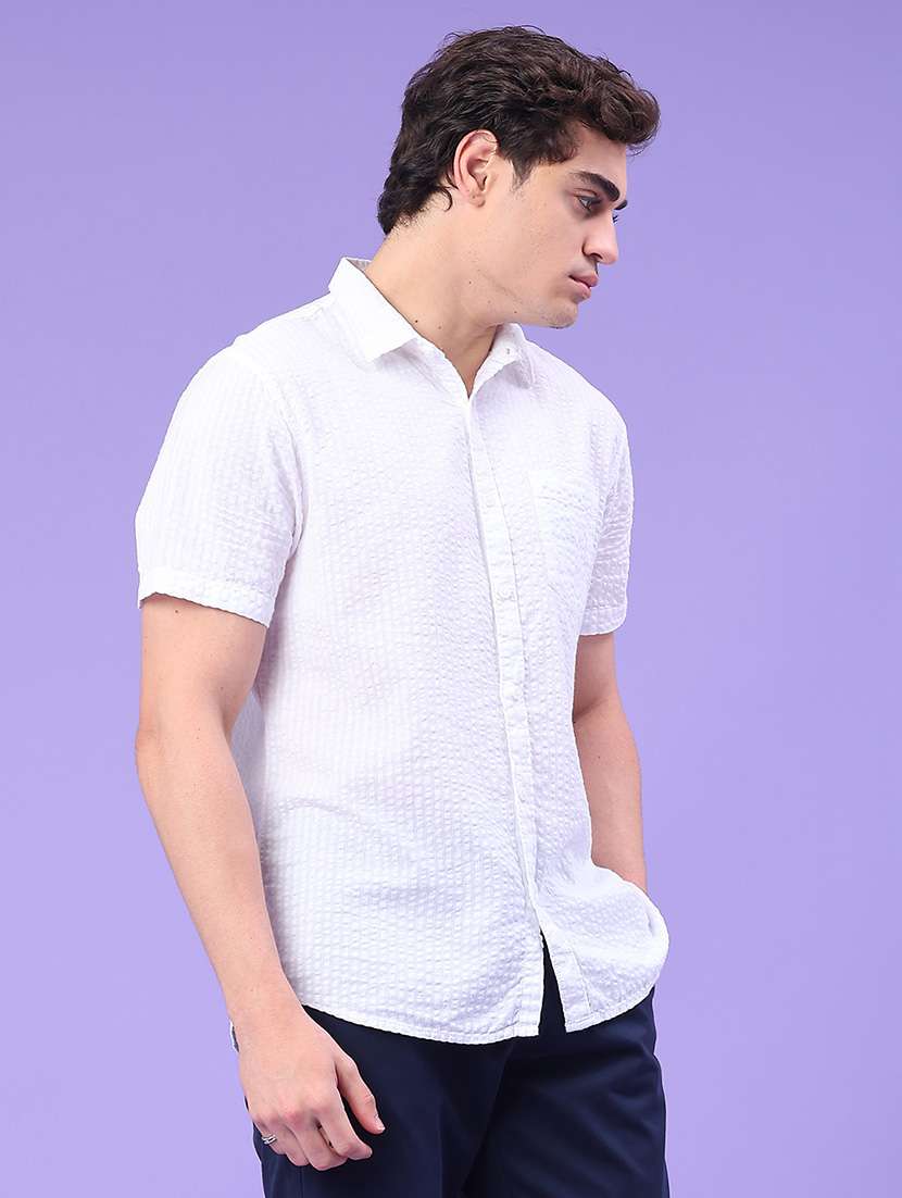 men self design short sleeve regular fit casual shirt - 22178646 -  Standard Image - 2