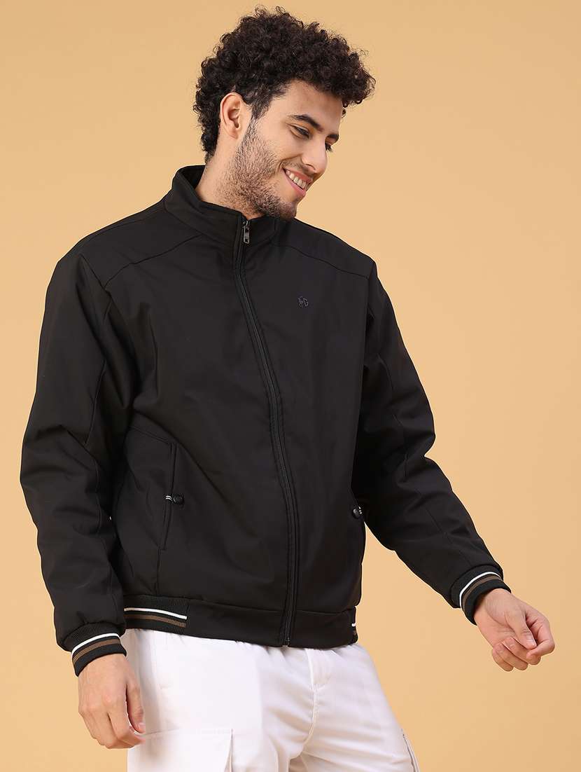 men solid long sleeve lightweight bomber jacket - 22178652 -  Standard Image - 2