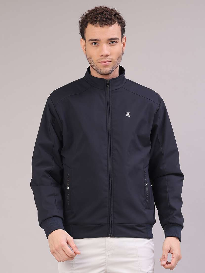 men solid long sleeve lightweight bomber jacket - 22178653 -  Standard Image - 2