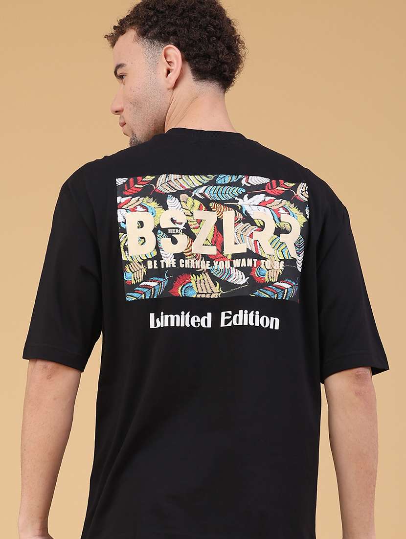 men printed short sleeve regular fit t-shirt