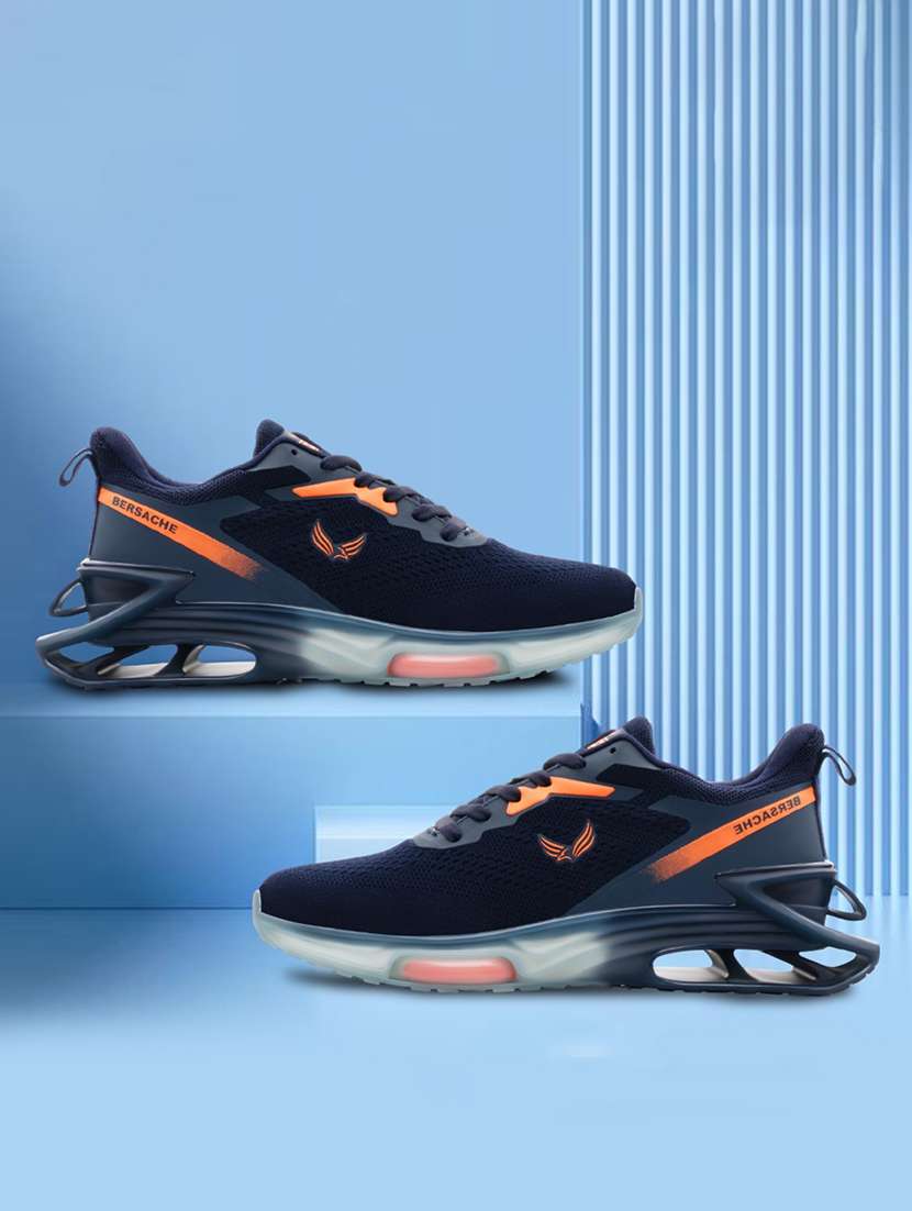 men solid lace up sport shoe