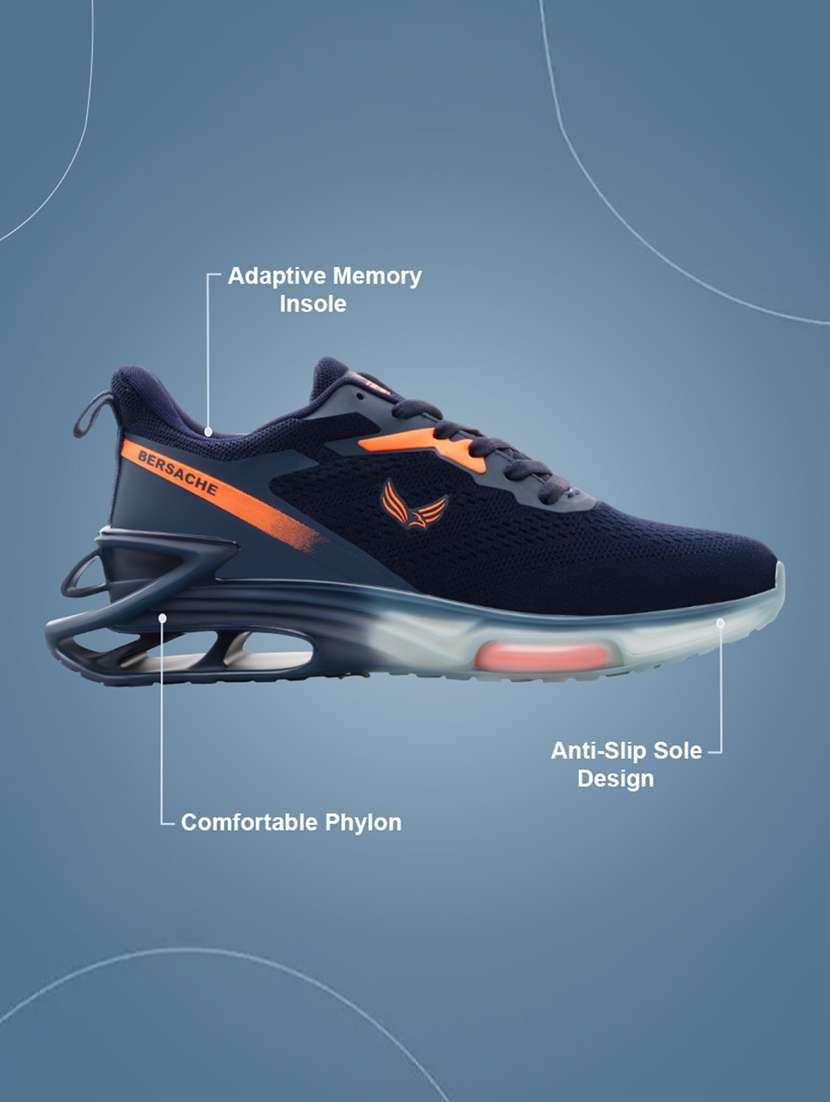 men solid lace up sport shoe - 22178989 -  Standard Image - 2