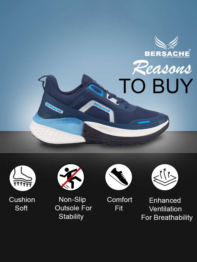 men blue lace up sport shoe - 22178995 -  Standard Image - 2