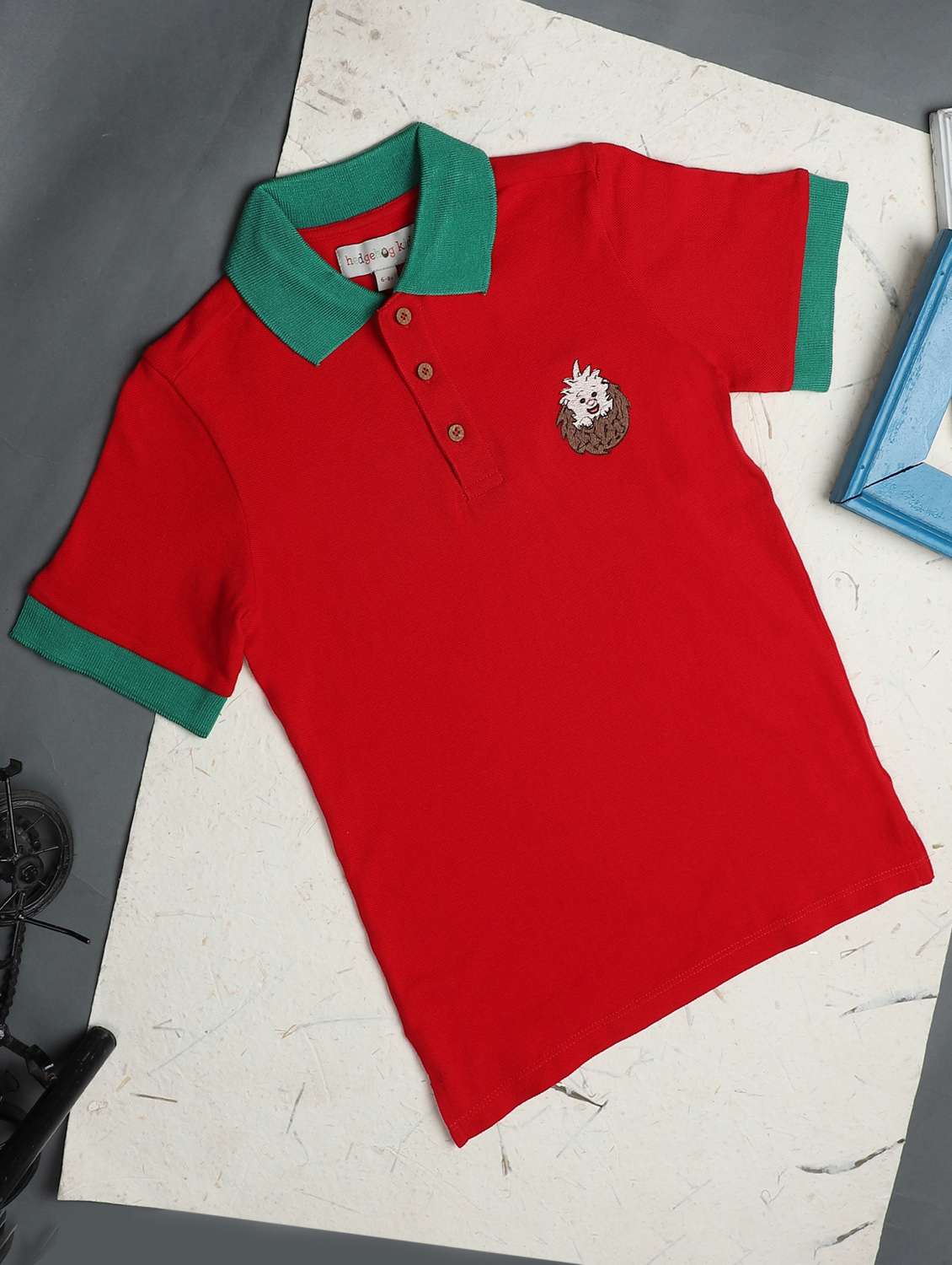 boys solid short sleeve polo t-shirt