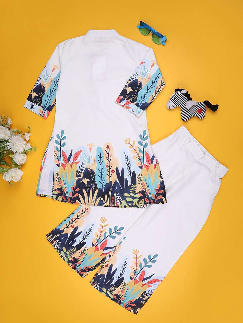 Girls Printed Three Quarter Sleeve Co-ord Set - 22179557 -  Standard Image - 2