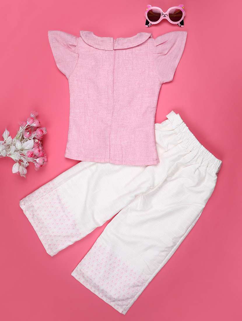 pink polyester full length sets coords set - 22179559 -  Standard Image - 2
