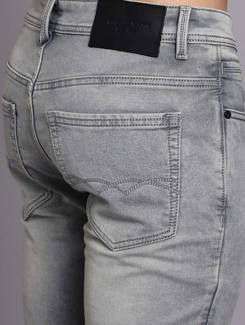 men solid mid rise slim fit jeans - 22179674 -  Standard Image - 2