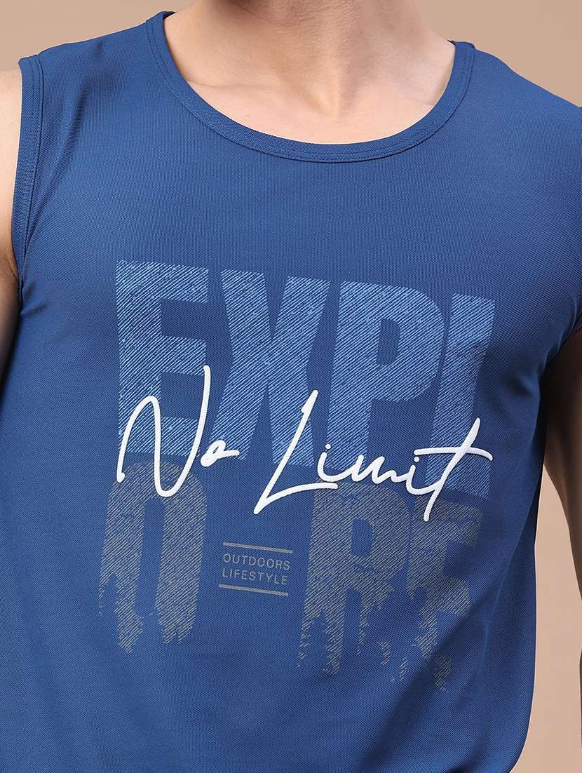 men typographic sleeveless vest - 22179723 -  Standard Image - 2