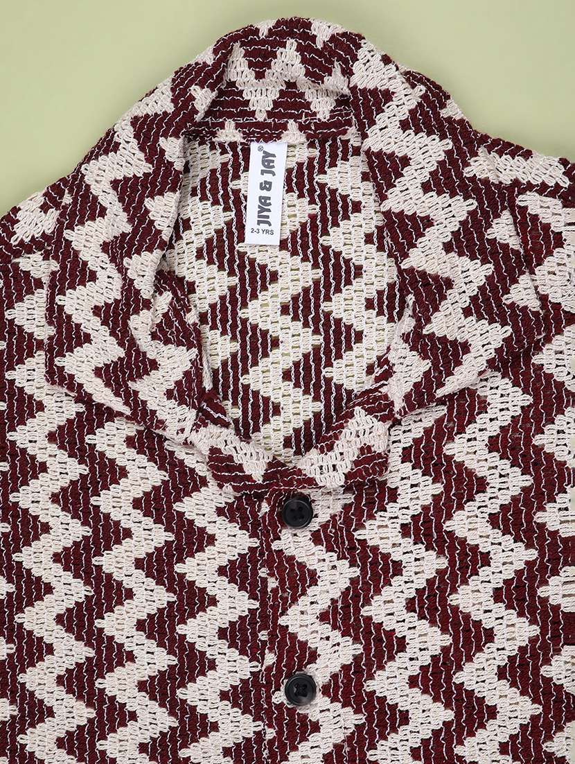 boys chevron print short sleeve shirt  - 22179732 -  Standard Image - 2