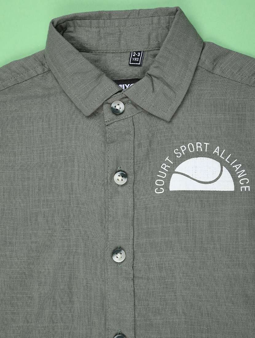 boys collared short sleeve shirt - 22179733 -  Standard Image - 2