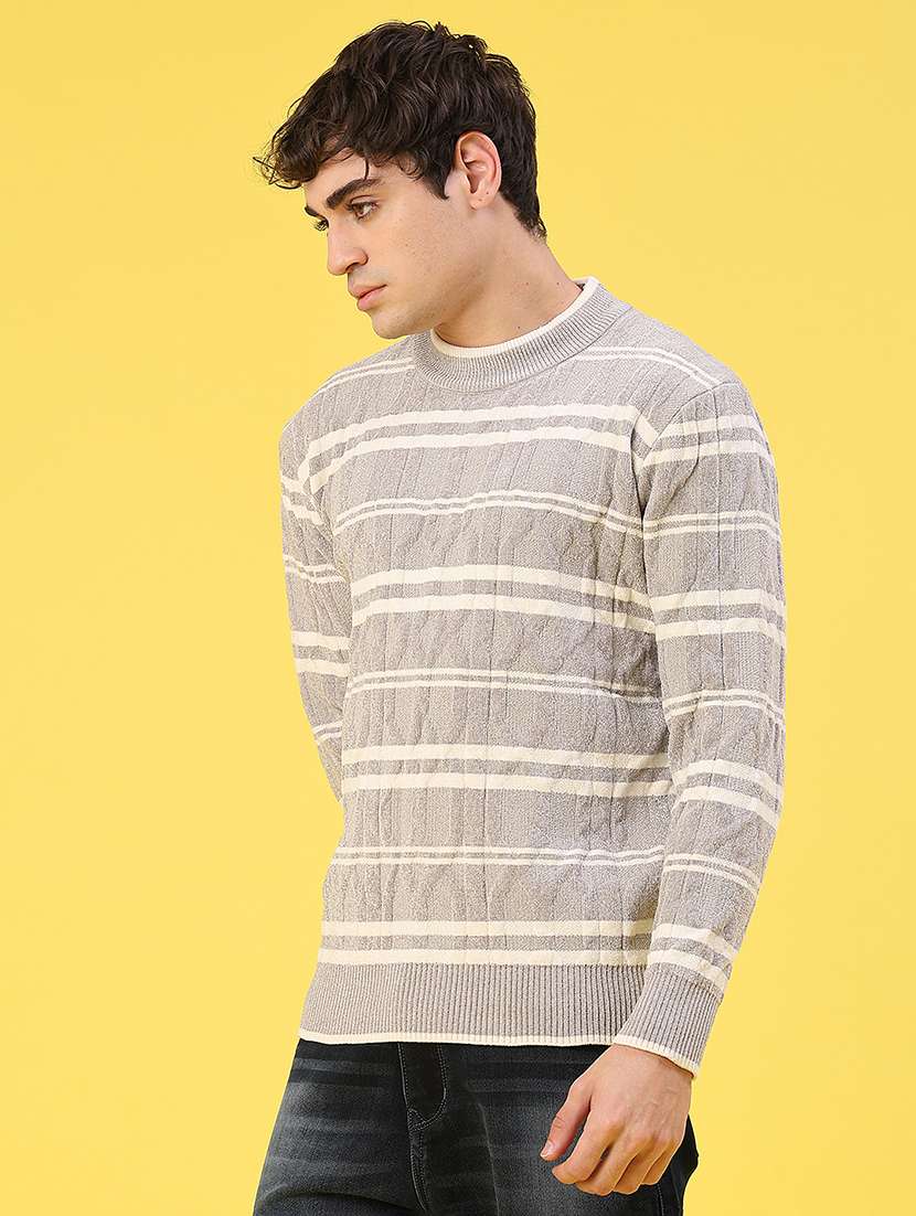 men self design long sleeve regular fit pullover  - 22179751 -  Standard Image - 2