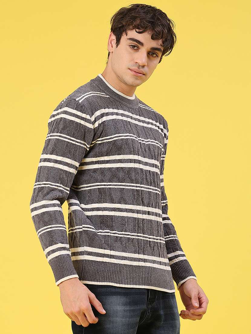 men self design long sleeve regular fit pullover  - 22179752 -  Standard Image - 2