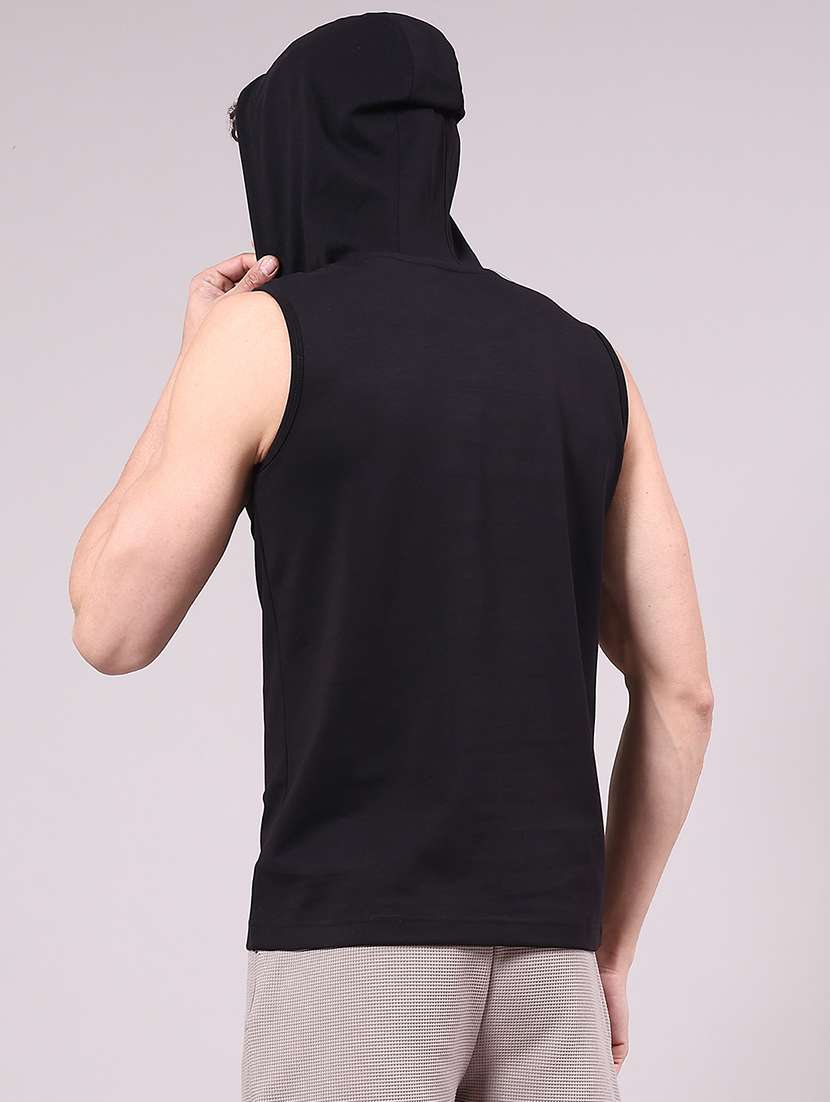men typographic sleeveless slim fit t-shirt - 22179890 -  Standard Image - 2
