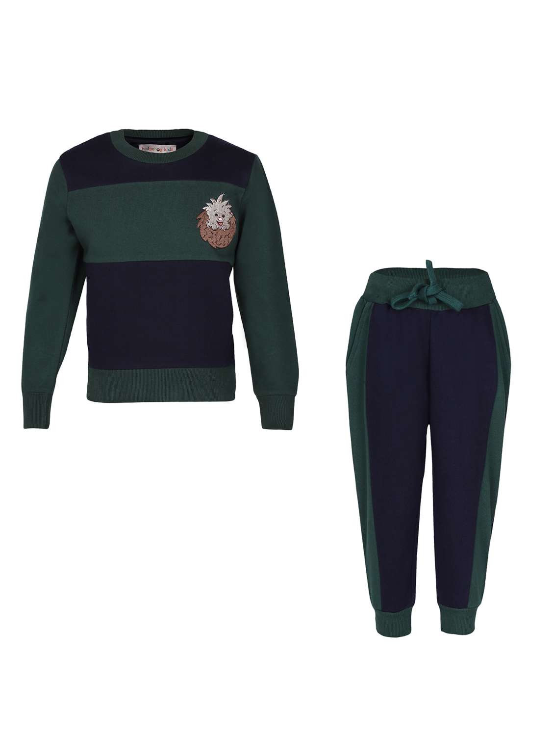 boys color blocked long sleeve full lenght set - 22179908 -  Standard Image - 2