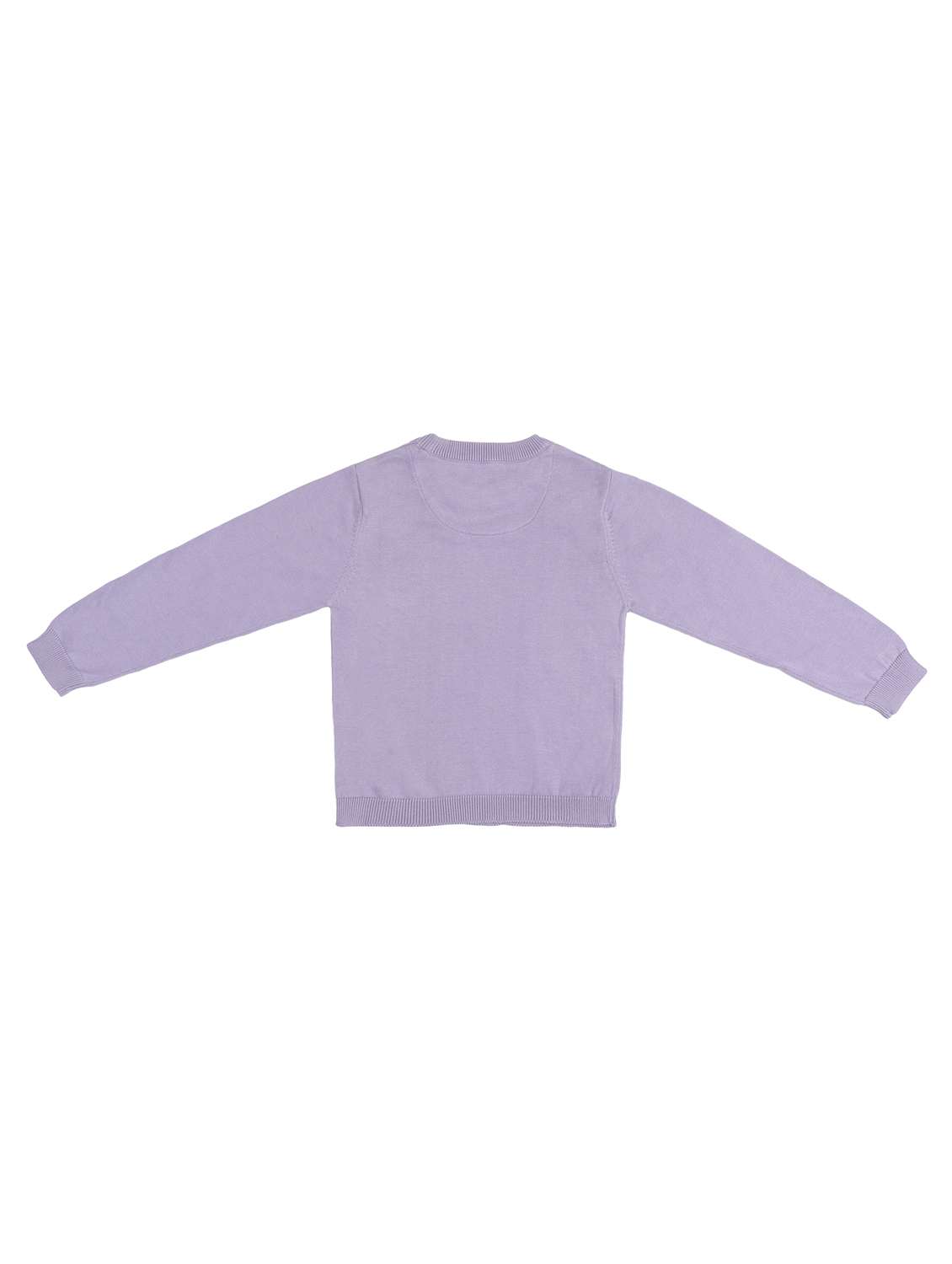 girls solid long sleeve sweater - 22179918 -  Standard Image - 2