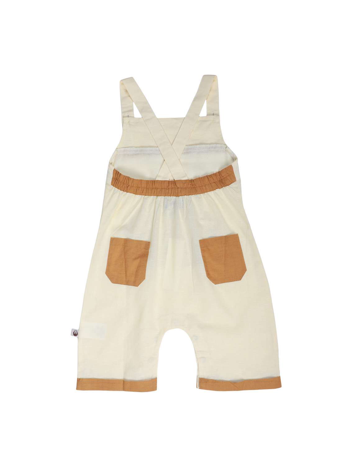 kids cream color blocked romper - 22179954 -  Standard Image - 2