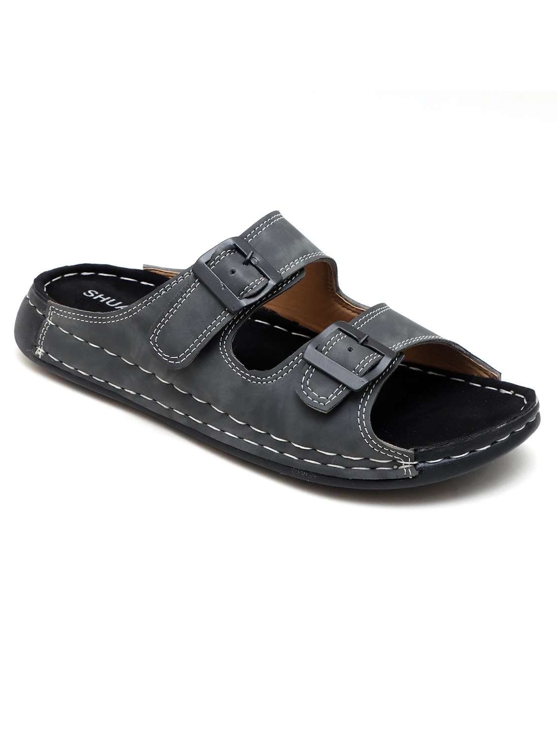 men solid slip on sandal - 22179970 -  Standard Image - 2