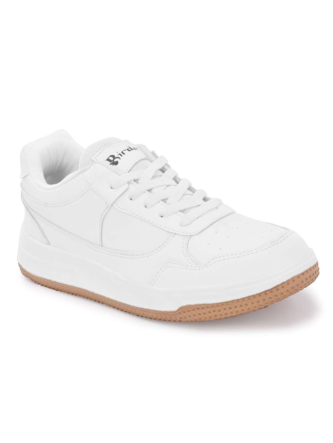 men white solid lace up sneaker - 22179976 -  Standard Image - 2