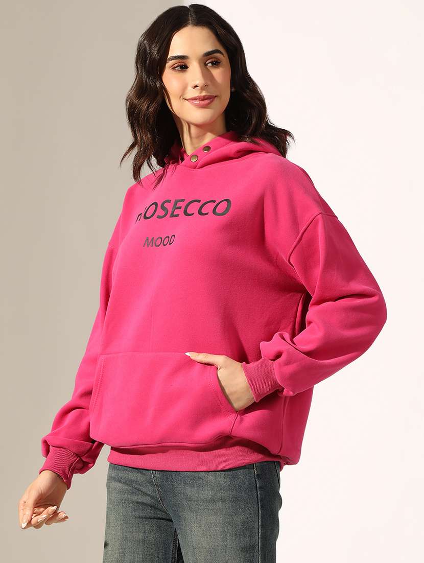Women Printed Long Sleeve Hooded Sweatshirt - 22179982 -  Standard Image - 2