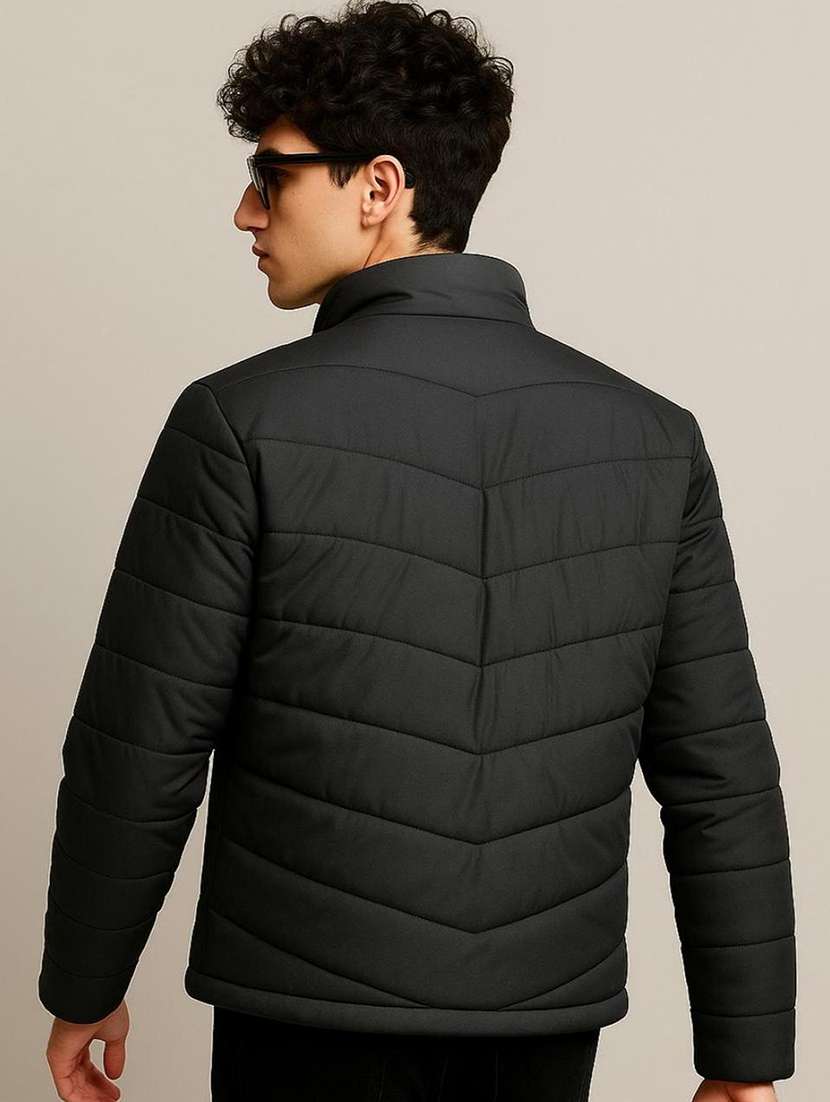 men solid long sleeve quilted jacket - 22179986 -  Standard Image - 2