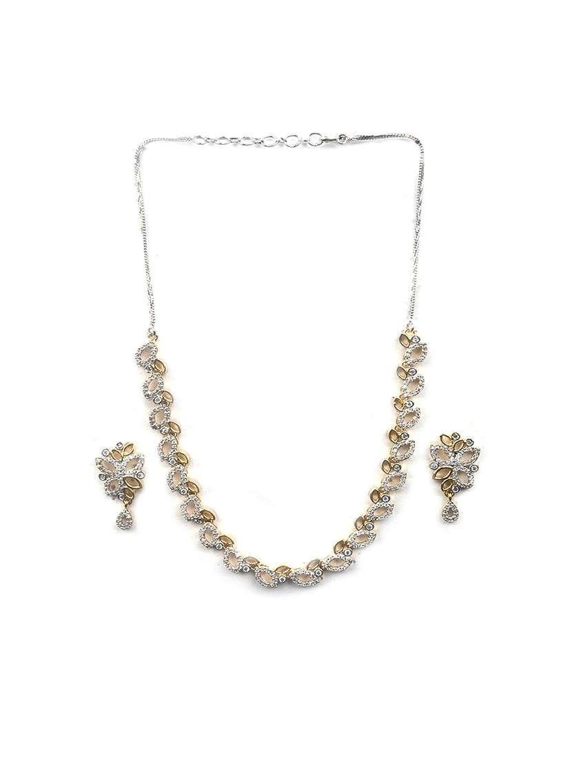 silver gold plated ad bela necklace set - 22180004 -  Standard Image - 2