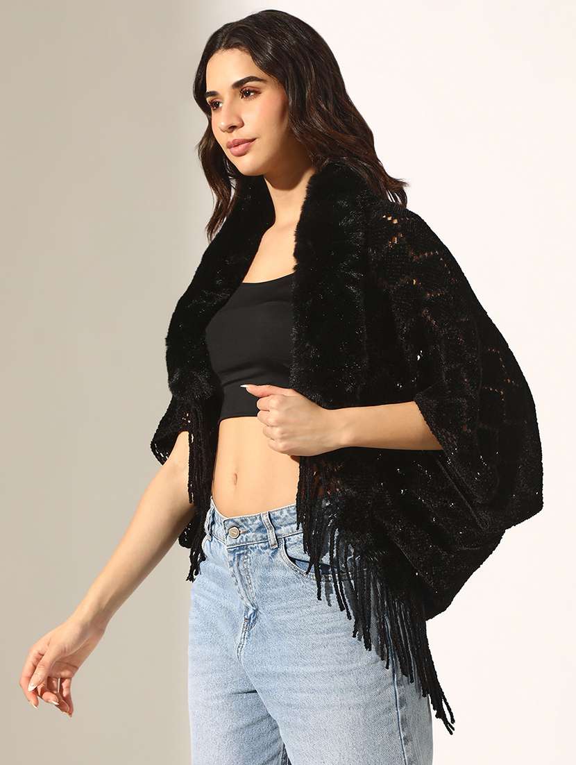women self designed poncho - 22180072 -  Standard Image - 2