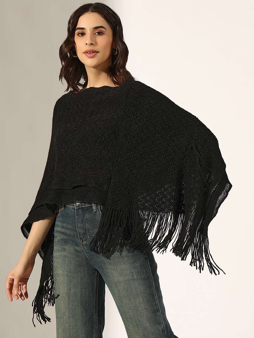 women self designed poncho - 22180076 -  Standard Image - 2