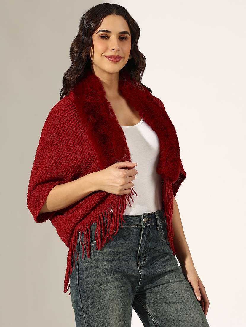 women self designed poncho - 22180078 -  Standard Image - 2