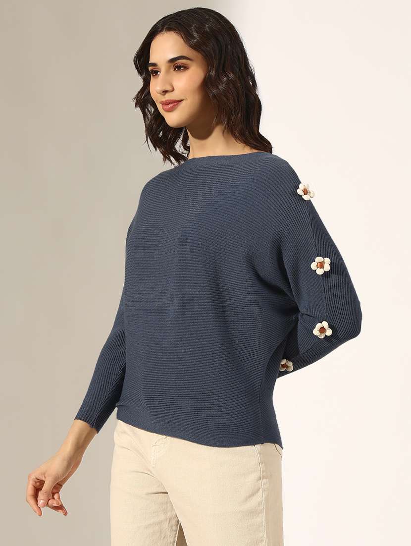 women solid long sleeve regular top - 22180155 -  Standard Image - 2