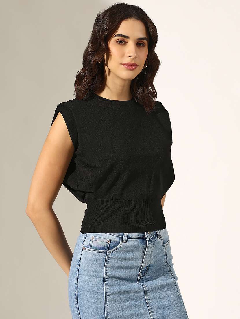 women solid sleeveless regular top - 22180171 -  Standard Image - 2