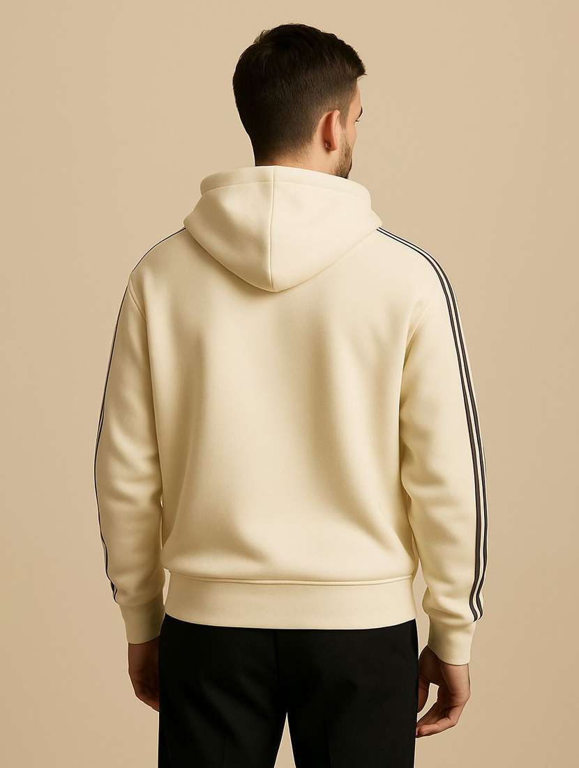 men printed long sleeve hooded sweatshirt - 22180236 -  Standard Image - 2