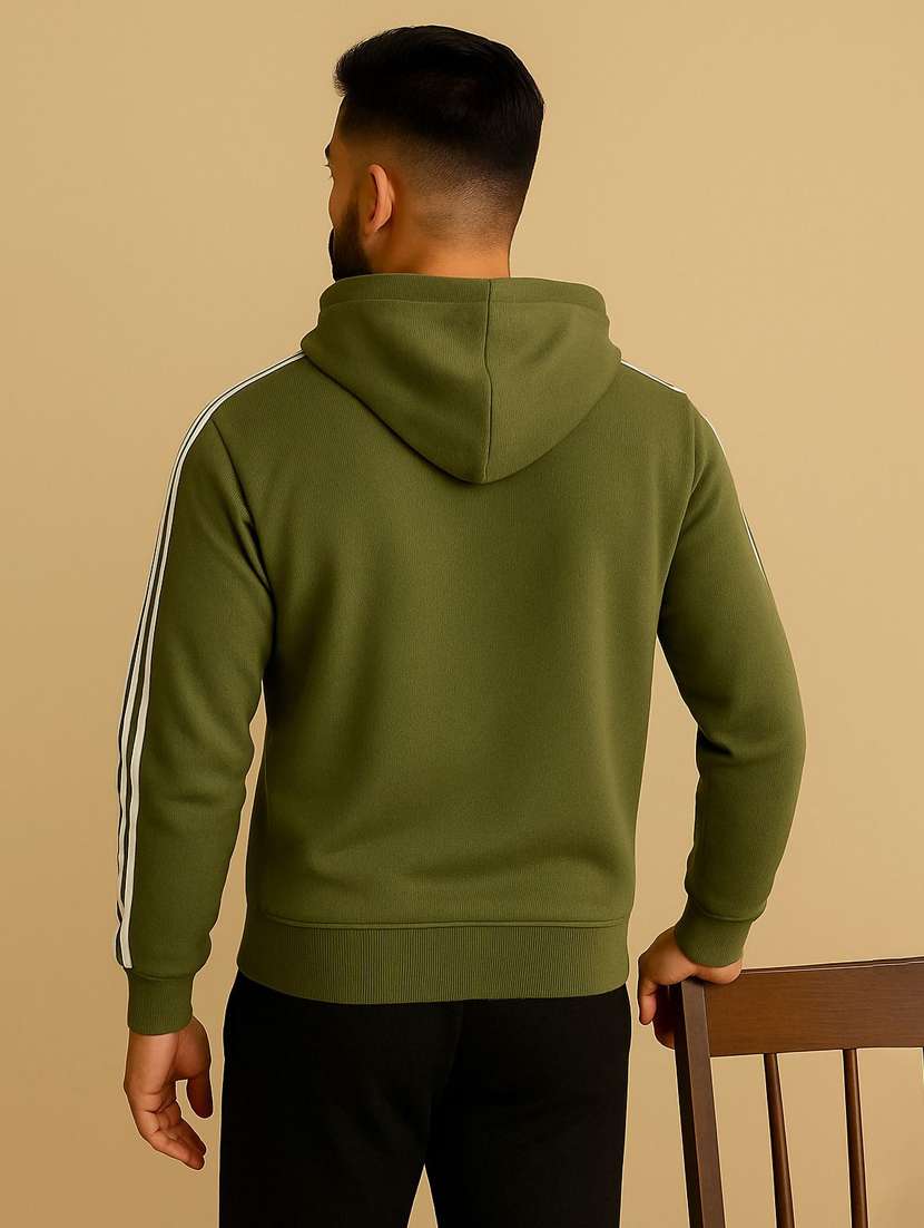 men printed long sleeve hooded sweatshirt - 22180238 -  Standard Image - 2