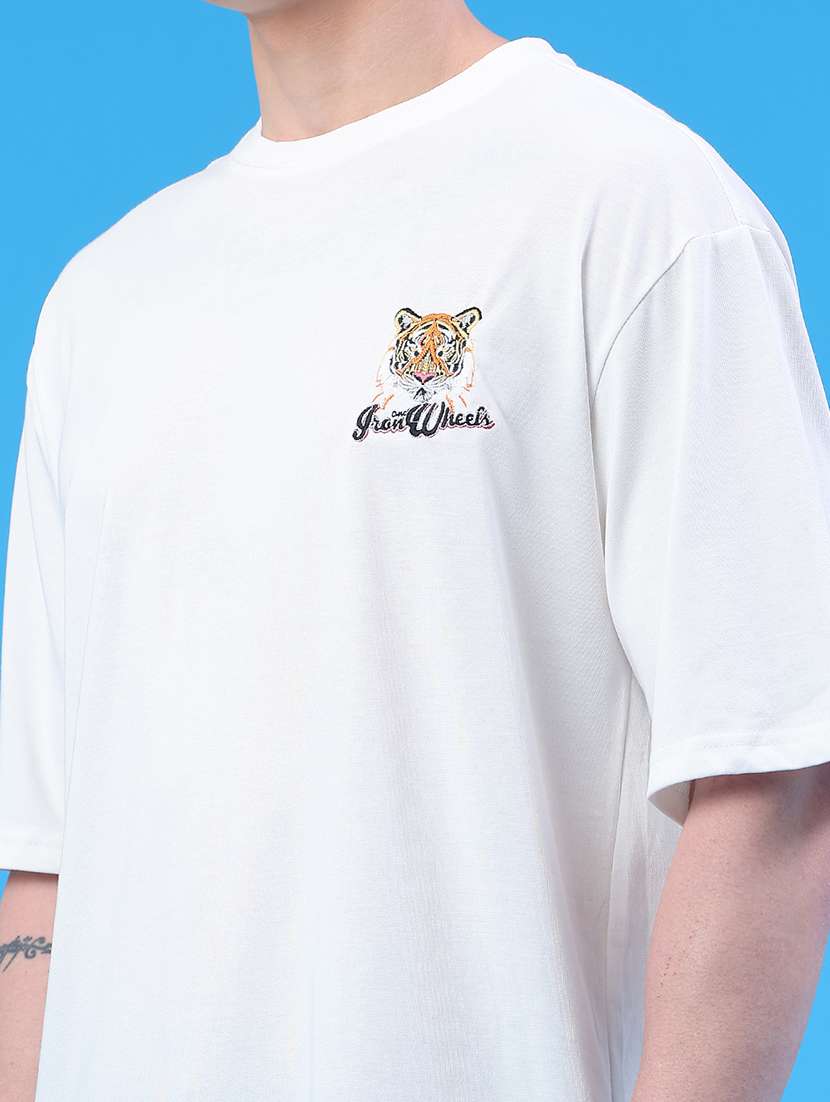 men printed short sleeve oversized t-shirt - 22180507 -  Standard Image - 2