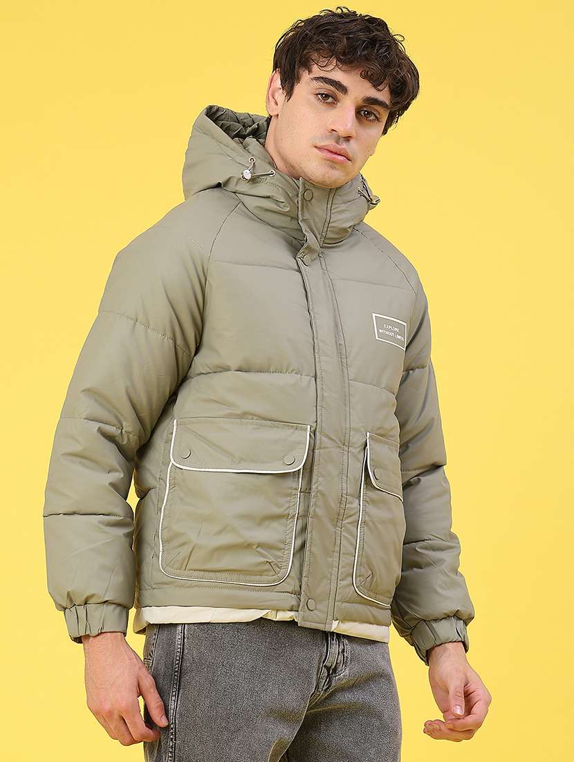 men solid long sleeve lightweight puffer jacket - 22180699 -  Standard Image - 2