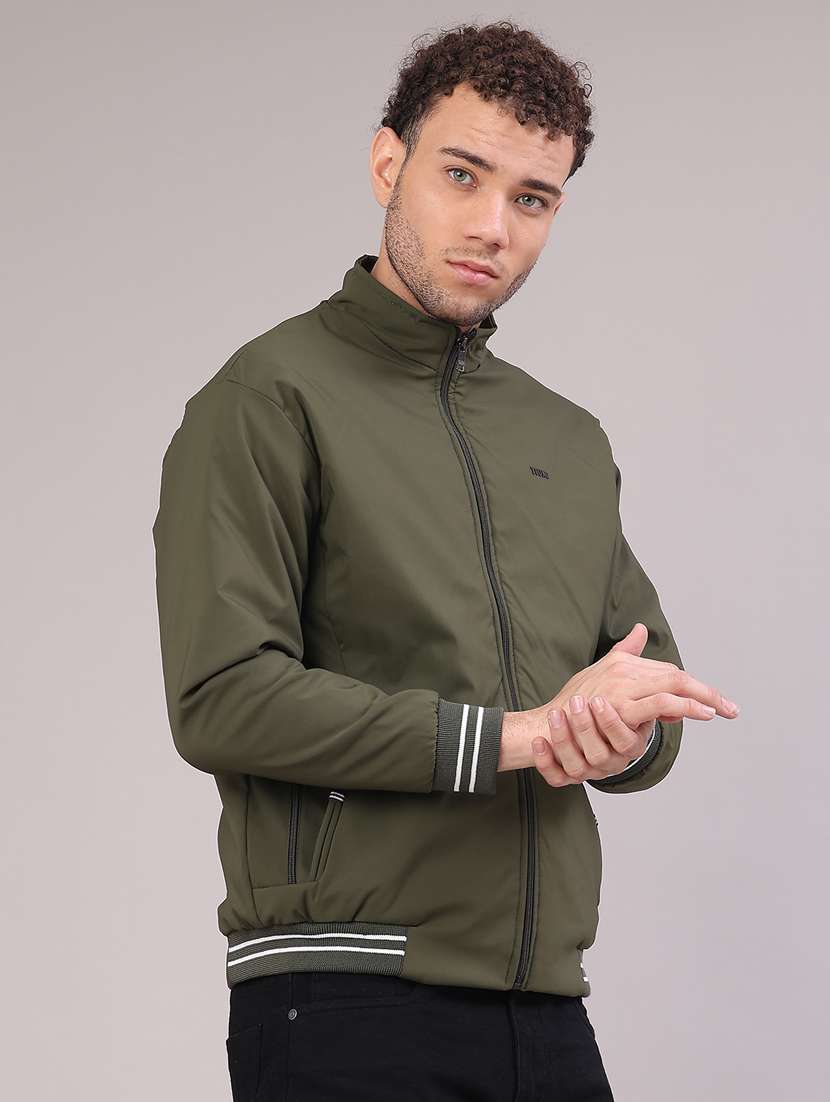 men solid long sleeve lightweight bomber jacket - 22180706 -  Standard Image - 2