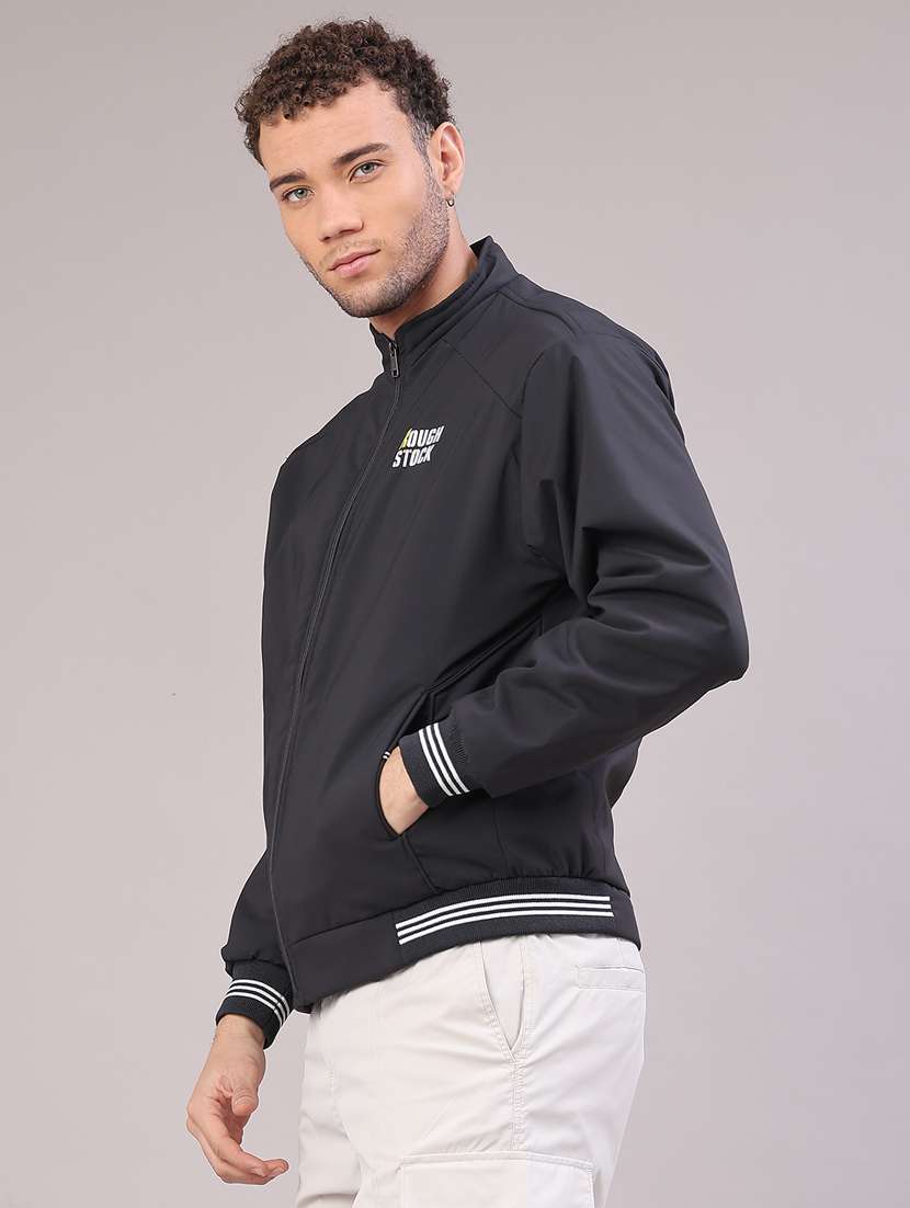 men solid long sleeve lightweight bomber jacket - 22180707 -  Standard Image - 2