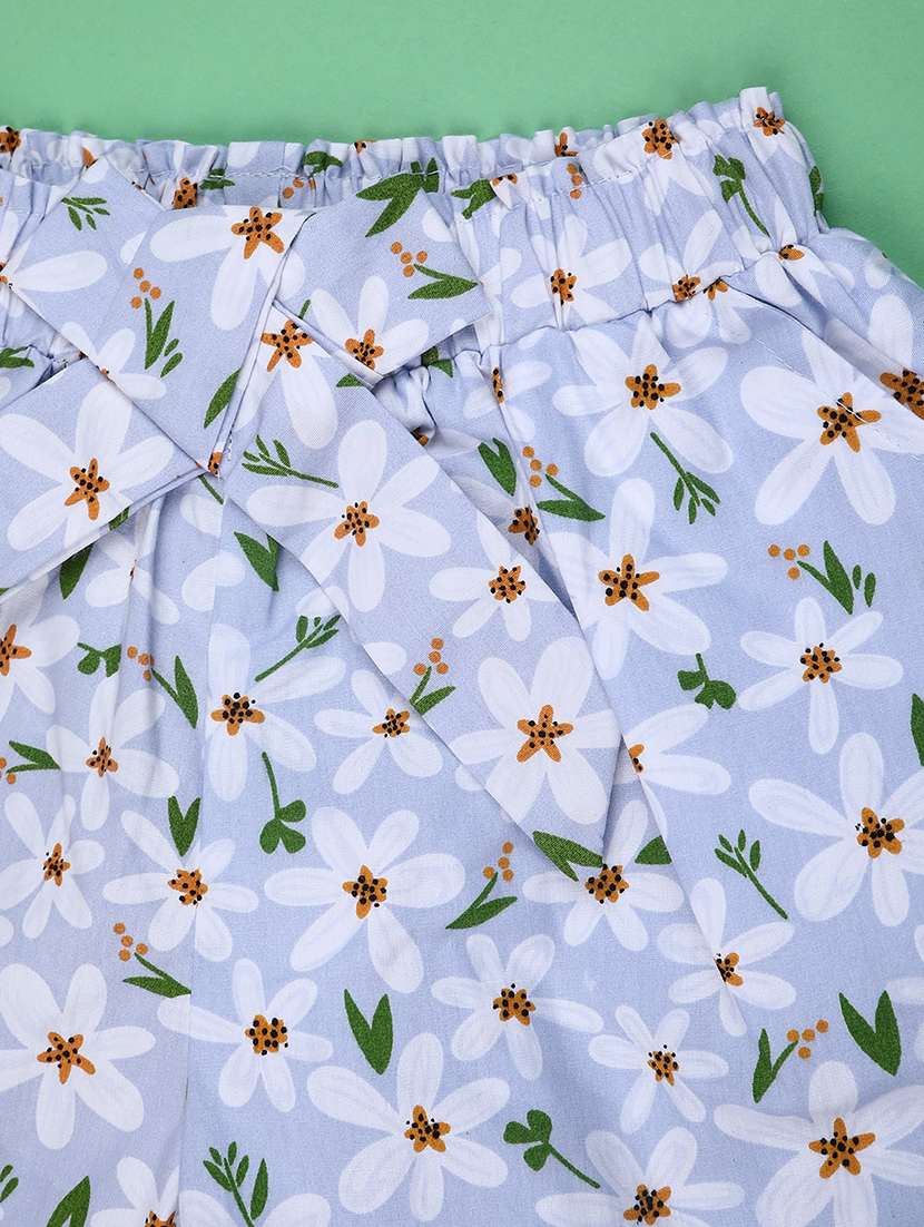 girls printed mid rise shorts - 22180773 -  Standard Image - 2