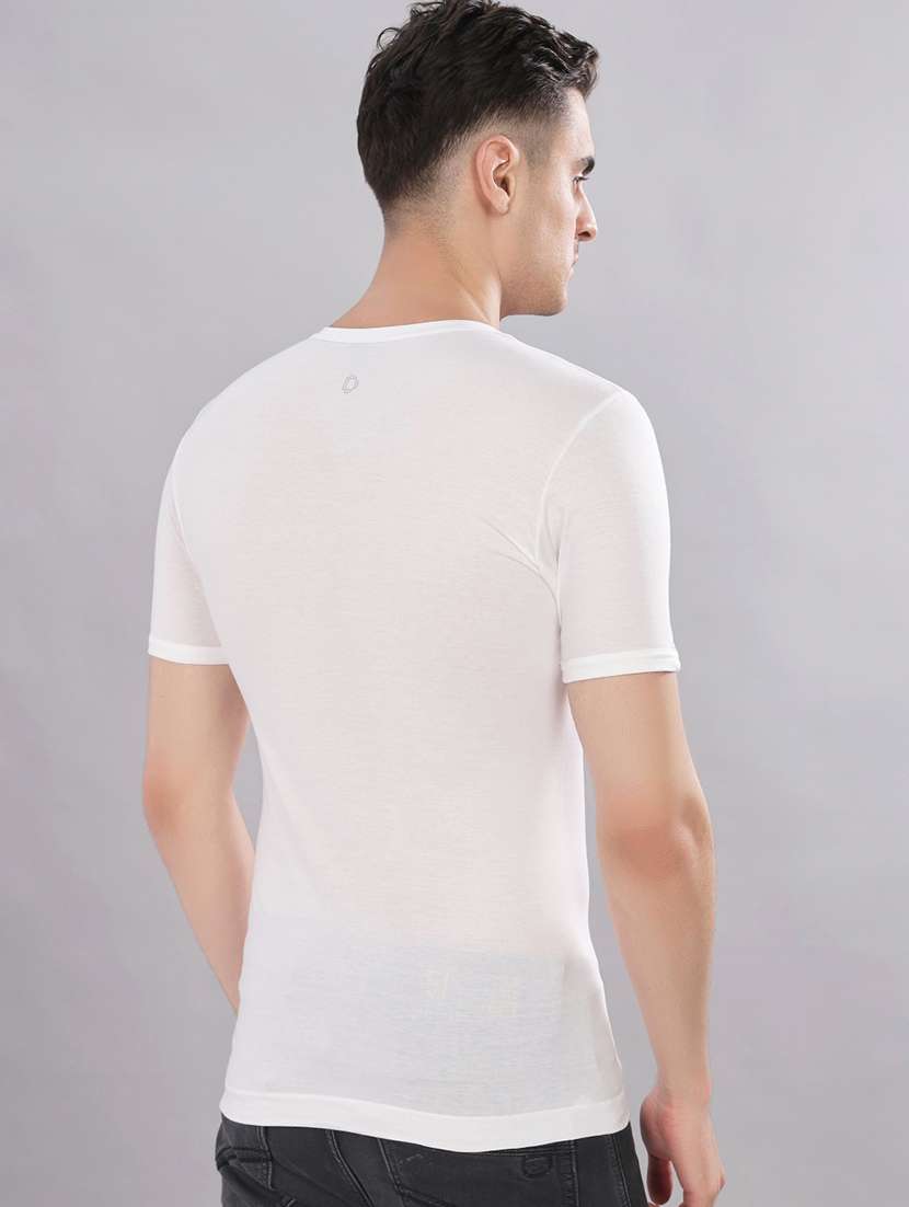 men pack of 5 solid half sleeve vest - 22180873 -  Standard Image - 2