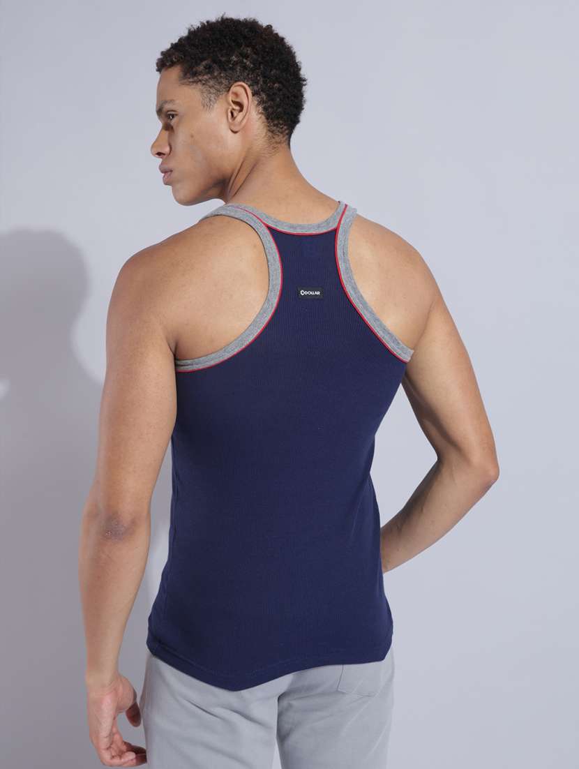 men pack of 3 solid sleeveless vest - 22180986 -  Standard Image - 2