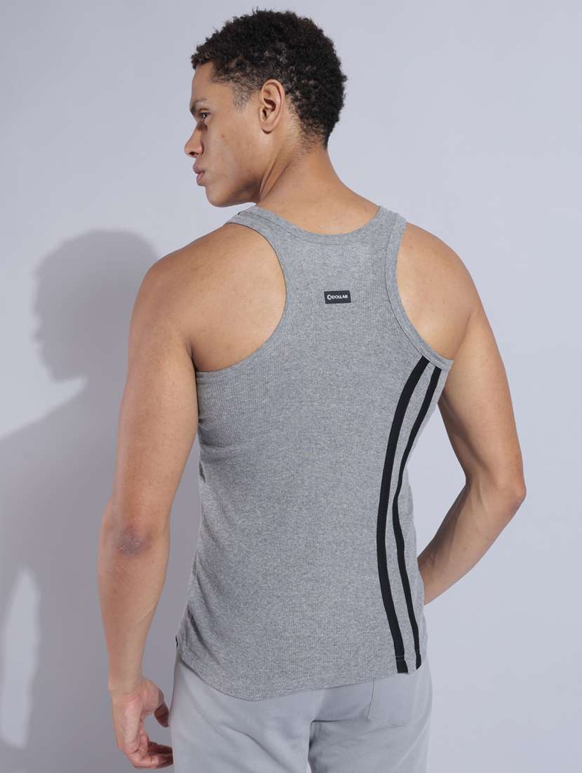 men pack of 4 striped sleeveless vest - 22180997 -  Standard Image - 2