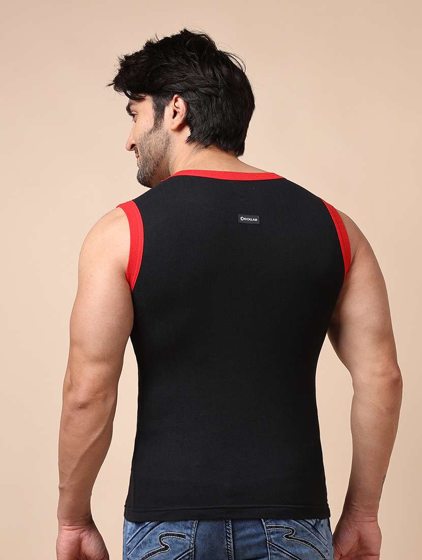 men pack of 2 color block sleeveless vest - 22181003 -  Standard Image - 2