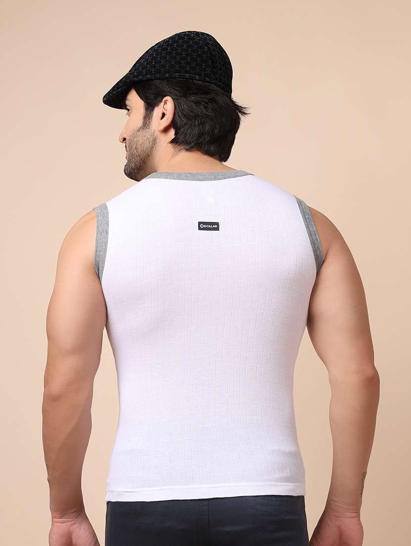 men pack of 4 color block sleeveless vest - 22181007 -  Standard Image - 2