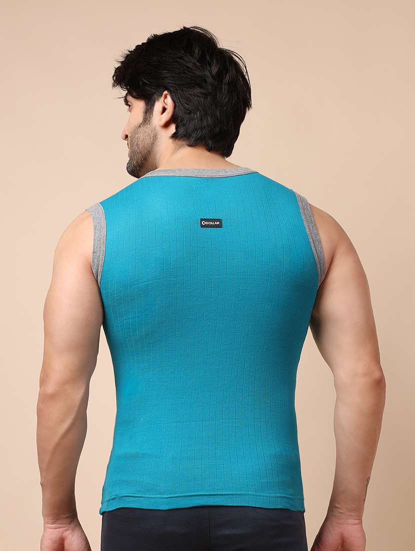 men pack of 5 color block sleeveless vest - 22181009 -  Standard Image - 2