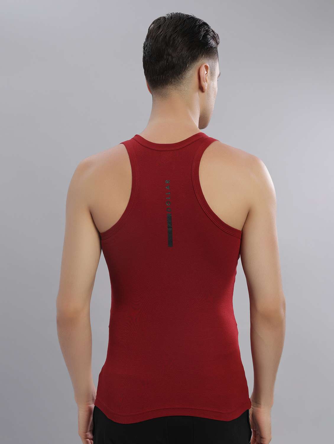 men pack of 5 solid sleeveless vest - 22181101 -  Standard Image - 2