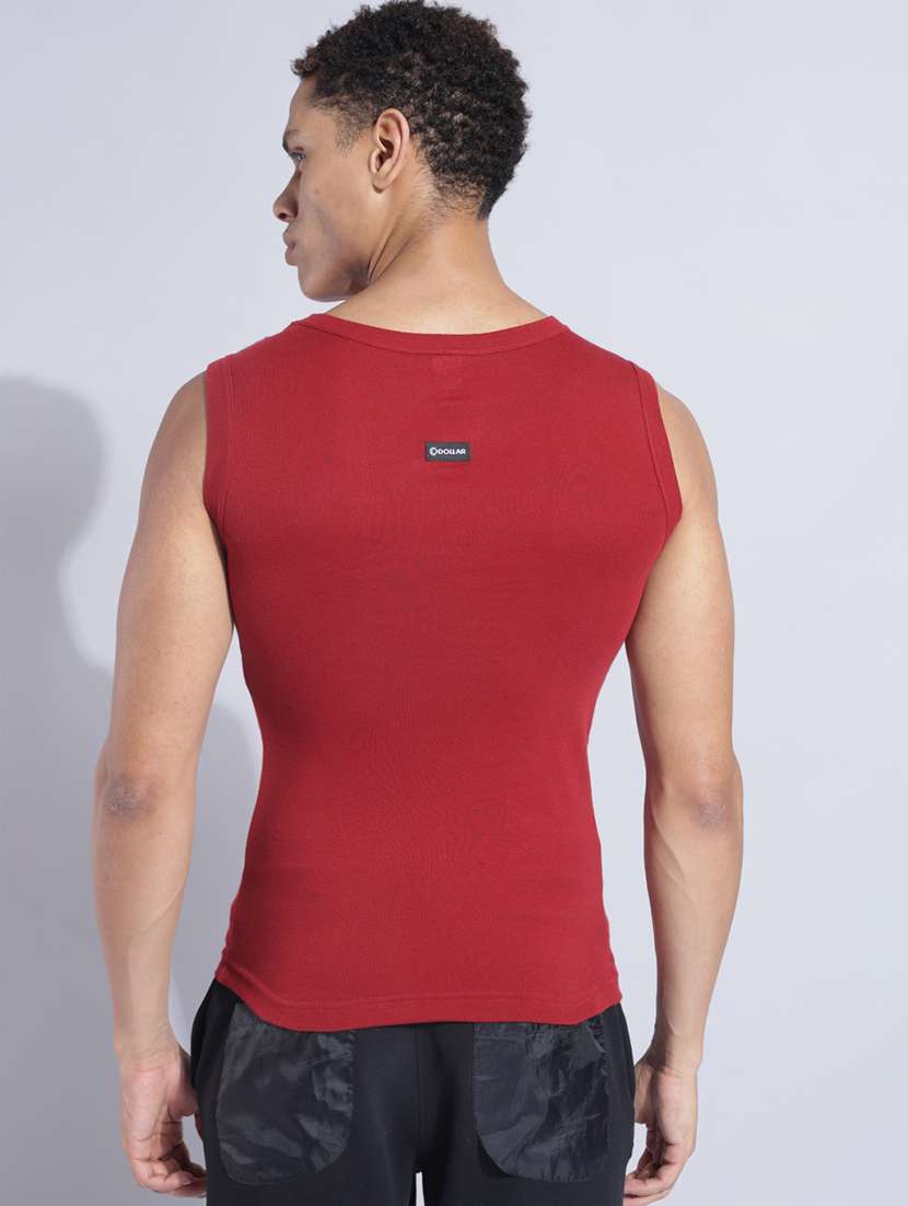 men pack of 5 color block sleeveless vest - 22181115 -  Standard Image - 2