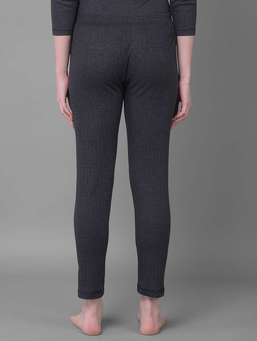 women solid mid rise thermal legging - 22181139 -  Standard Image - 2